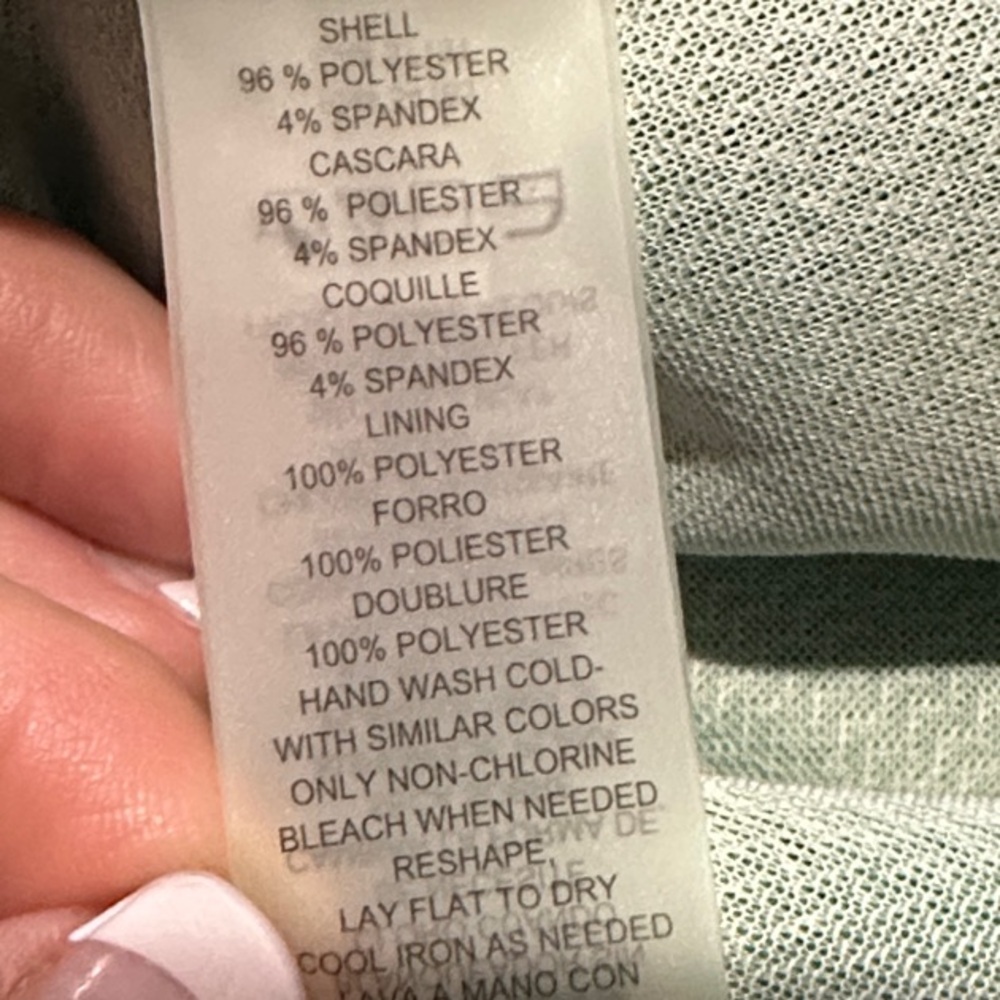 Vince Camuto Emerald Green Sleeveless Mini Dress with White Trim - Picture 8 of 8